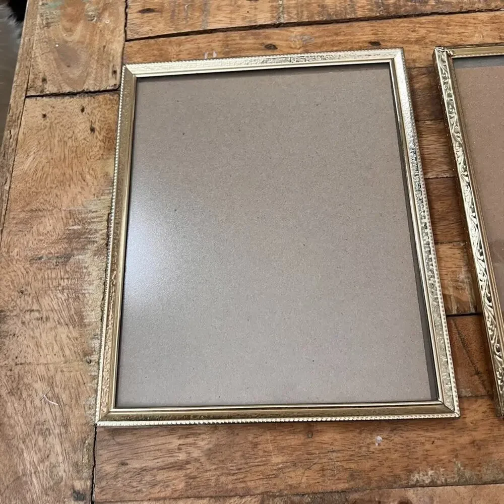 Intercraft Picture Frames Set of 2 Metal Ornate Gold Filigree Design Art 9